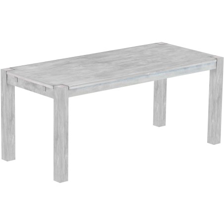Esstisch 180x80 Rio Kanto Beton massiver Pinien Holztisch - vorgerichtet für Ansteckplatten - Tisch ausziehbar