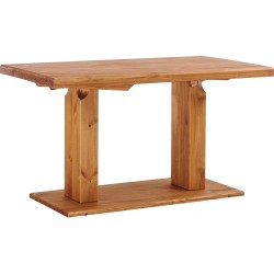 Säulentisch 140x80 Rio UNO Honig massiver Pinien Holztisch - Esszimmertisch