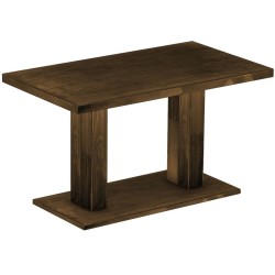 Säulentisch 140x80 Rio UNO Eiche antik massiver Pinien Holztisch - Esszimmertisch