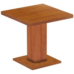 Säulentisch 80x80 Rio UNO Kirschbaum massiver Pinien Holztisch - Esszimmertisch