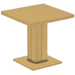 Säulentisch 80x80 Rio UNO Sand massiver Pinien Holztisch - Esszimmertisch