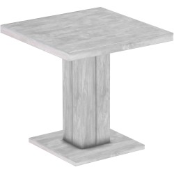 Säulentisch 80x80 Rio UNO Beton massiver Pinien Holztisch - Esszimmertisch