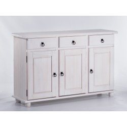 Sideboard Pinie Weiss Massivholz Echtholz Pinienmöbel Wohnzimmer