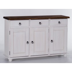 Sideboard Eiche Weiss Massivholz Echtholz Pinienmöbel Wohnzimmer