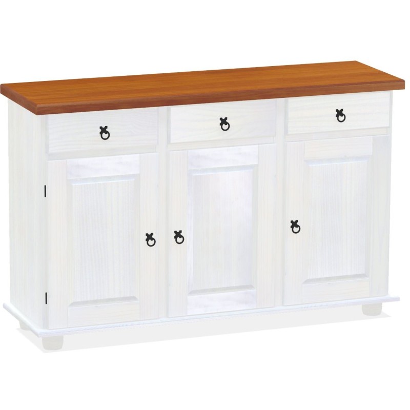 Sideboard Kirschbaum Weiss Massivholz Echtholz Pinienmöbel Wohnzimmer