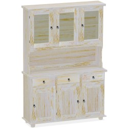 Highboard Shabby Honig Massivholz Echtholz Pinienmöbel Wohnzimmer