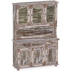 Highboard Shabby Antik Eiche Massivholz Echtholz Pinienmöbel Wohnzimmer