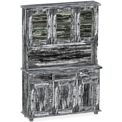 Highboard Shabby Antik Ebenholz Massivholz Echtholz Pinienmöbel Wohnzimmer