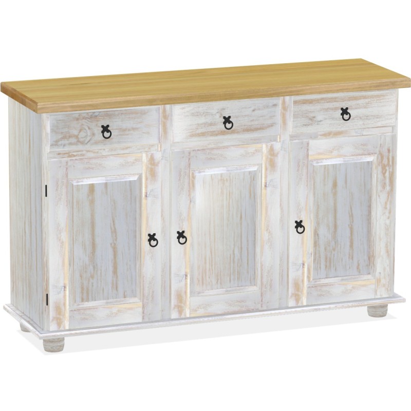 Sideboard Shabby Platte Brasil Massivholz Echtholz Pinienmöbel Wohnzimmer