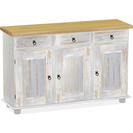 Sideboard Shabby Platte Brasil Massivholz Echtholz Pinienmöbel Wohnzimmer