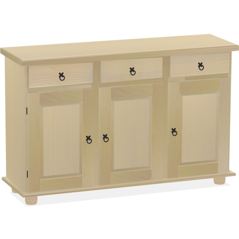 Sideboard Birke Massivholz Echtholz Pinienmöbel Wohnzimmer