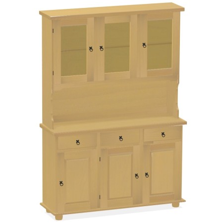 Highboard Sand Massivholz Echtholz Pinienmöbel Wohnzimmer