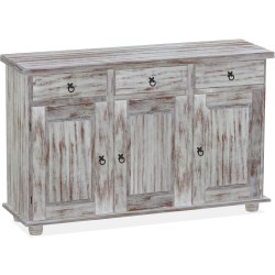 Sideboard Shabby Nussbaum Massivholz Echtholz Pinienmöbel Wohnzimmer