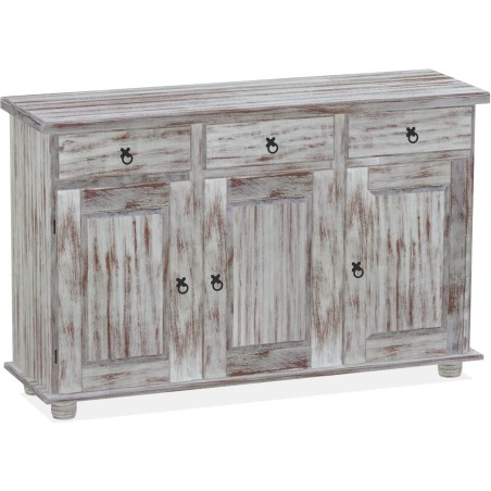 Sideboard Shabby Nussbaum Massivholz Echtholz Pinienmöbel Wohnzimmer