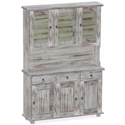 Highboard Shabby Nussbaum Massivholz Echtholz Pinienmöbel Wohnzimmer