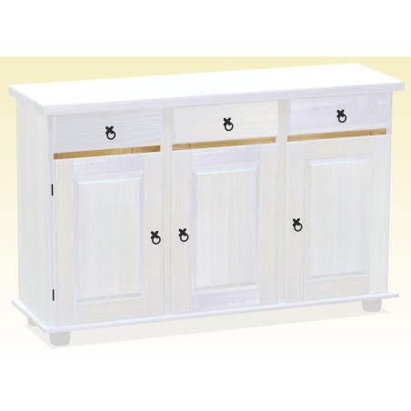 Sideboard Snow Brasil Massivholz Echtholz Pinienmöbel Wohnzimmer