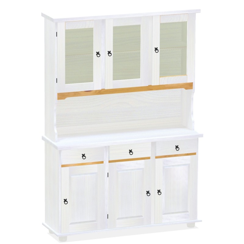 Highboard Snow Honig Massivholz Echtholz Pinienmöbel Wohnzimmer