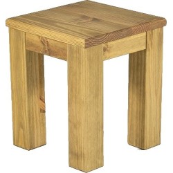 Hocker Rio Classico Farbton Brasil massive Pinien Holzhocker