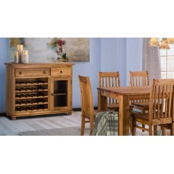 Hocker Rio Classico Farbton Brasil massive Pinien Holzhocker