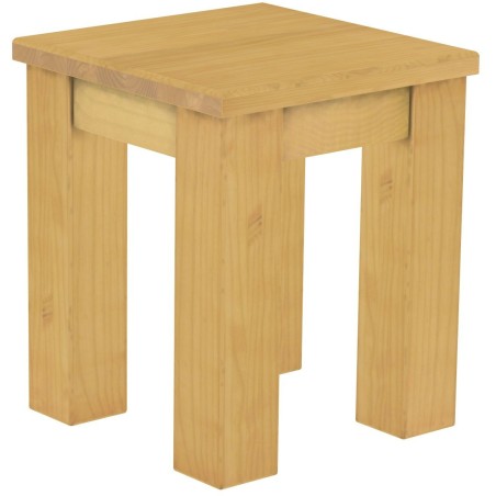 Hocker Rio Classico Farbton Eiche hell massive Pinien Holzhocker