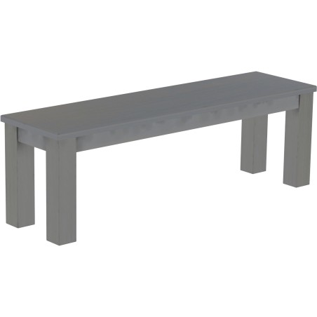 Sitzbank 140 Rio Classico Farbton Seidengrau massive Pinien Holzbank - Bank