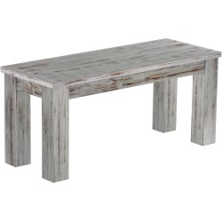 Sitzbank 100 Rio Classico Farbton Shabby Eiche massive Pinien Holzbank - Bank