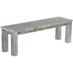 Sitzbank 140 Rio Classico Farbton Shabby Eiche massive Pinien Holzbank - Bank