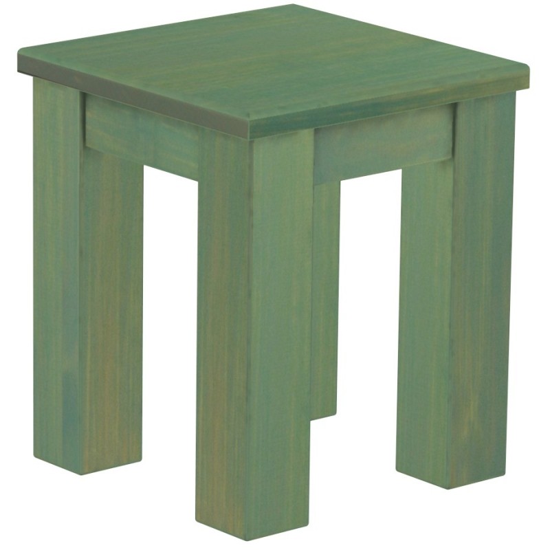 Hocker Rio Classico Farbton Bambus mintgruen massive Pinien Holzhocker