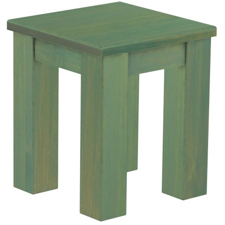 Hocker Rio Classico Farbton Bambus mintgruen massive Pinien Holzhocker