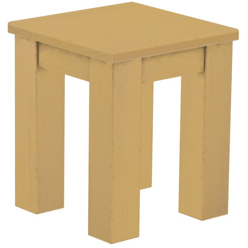 Hocker Rio Classico Farbton Sand massive Pinien Holzhocker