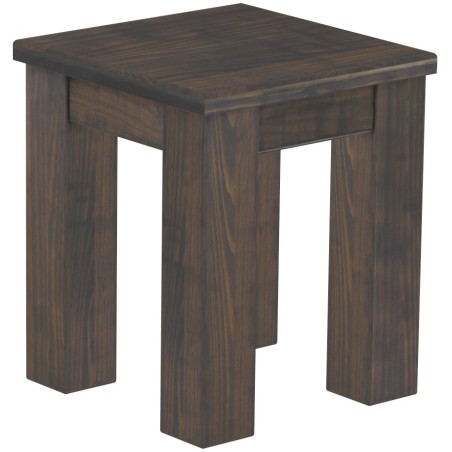 Hocker Rio Classico Farbton Granitgrau massive Pinien Holzhocker