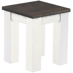 Hocker Rio Classico Farbton Granitgrau Weiss massive Pinien Holzhocker