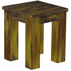 Hocker Rio Classico Farbton Goldmix massive Pinien Holzhocker