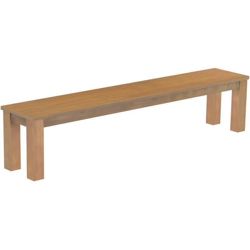 Sitzbank 208 Rio Classico Farbton Eiche natur massive Pinien Holzbank - Bank