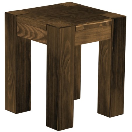 Hocker Rio Kanto Farbton Eiche antik massive Pinien Holzhocker