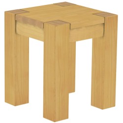 Hocker Rio Kanto Farbton Eiche hell massive Pinien Holzhocker