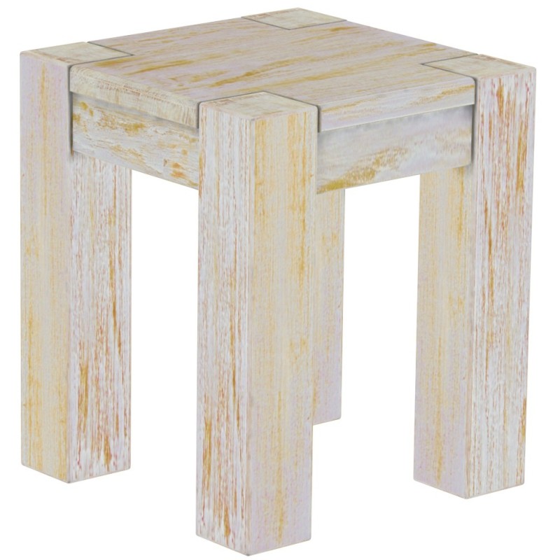 Hocker Rio Kanto Farbton Shabby Honig massive Pinien Holzhocker