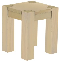 Hocker Rio Kanto Farbton Birke massive Pinien Holzhocker