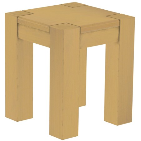 Hocker Rio Kanto Farbton Sand massive Pinien Holzhocker