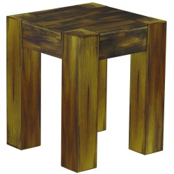 Hocker Rio Kanto Farbton Goldmix massive Pinien Holzhocker