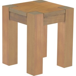 Hocker Rio Kanto Farbton Eiche natur massive Pinien Holzhocker