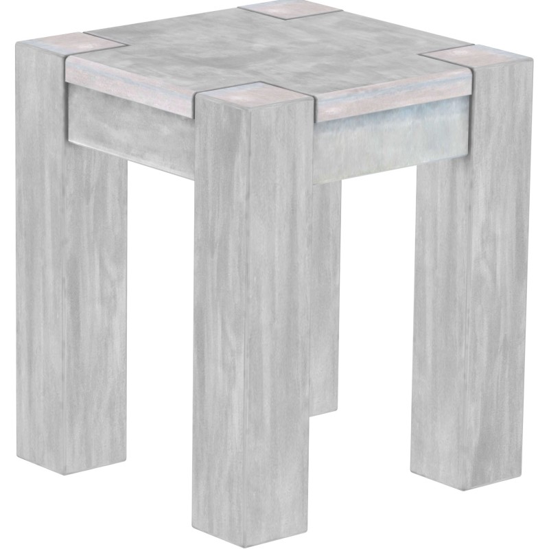 Hocker Rio Kanto Farbton Beton massive Pinien Holzhocker