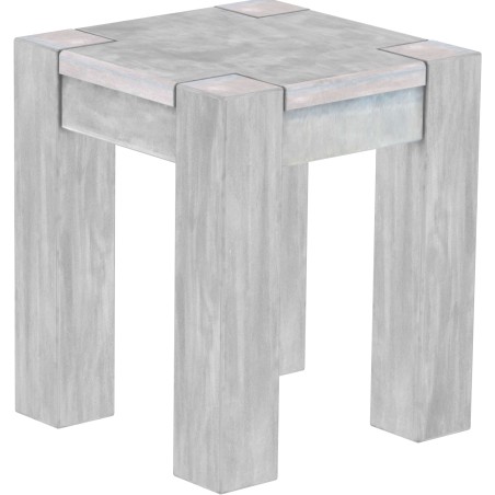 Hocker Rio Kanto Farbton Beton massive Pinien Holzhocker