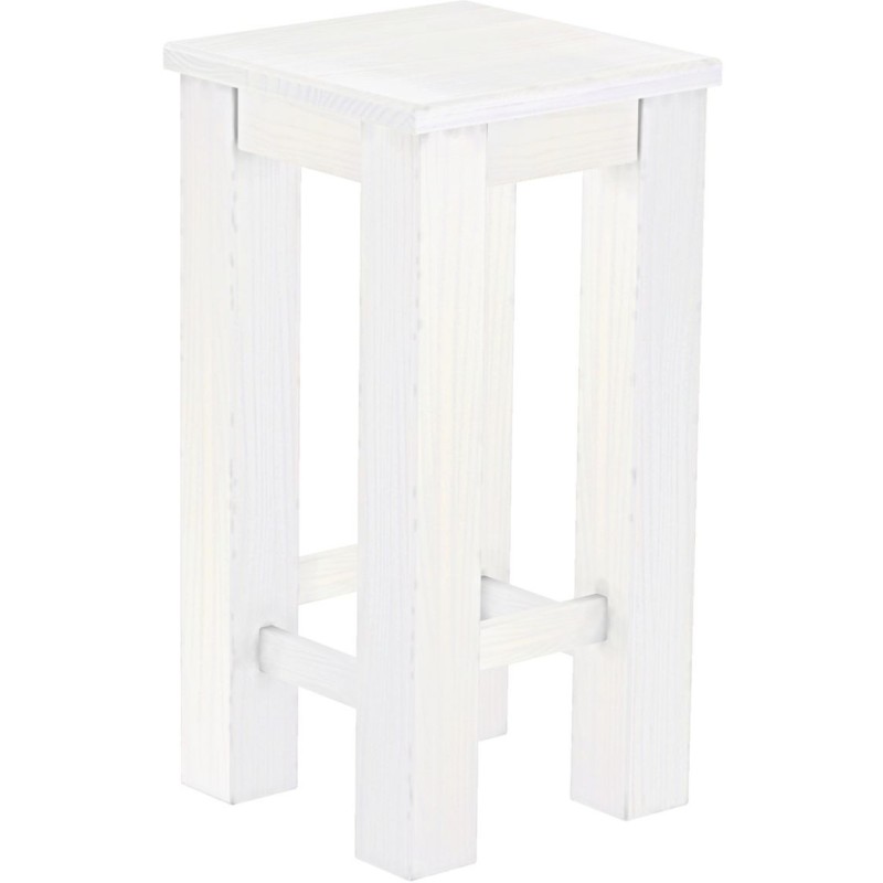 Barhocker Rio Classico Farbton Pinie Weiss massiver Pinien Holzhocker