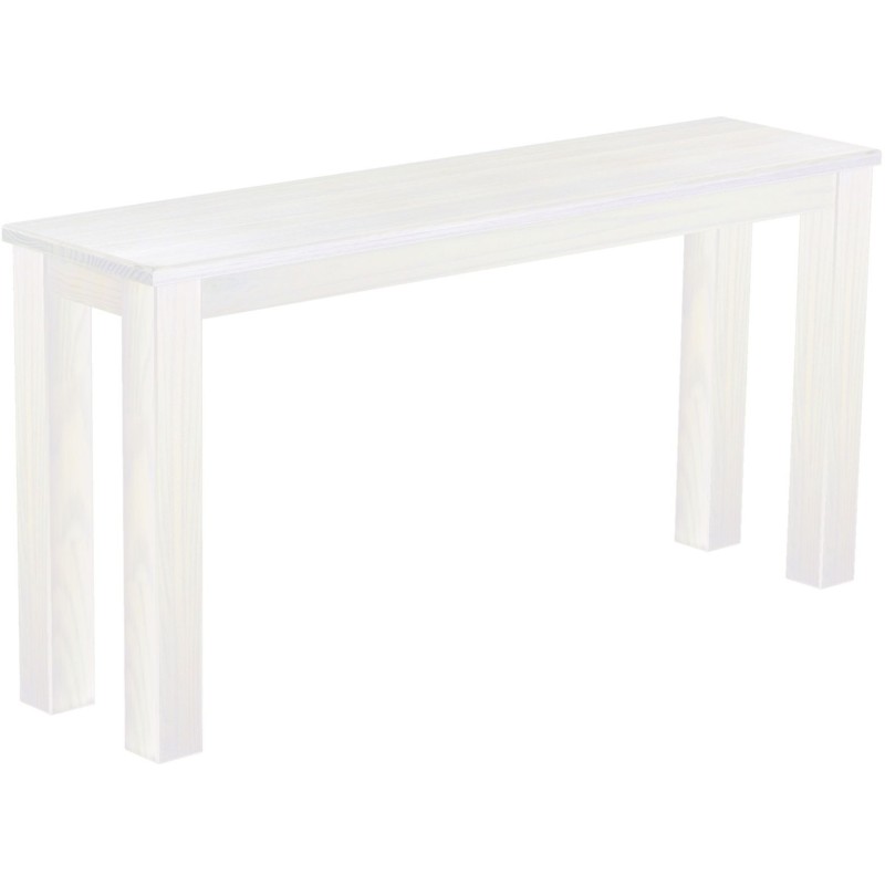 Hochbank 150 Rio Classico Farbton Pinie Weiss massive Pinien Holzbank - Barbank