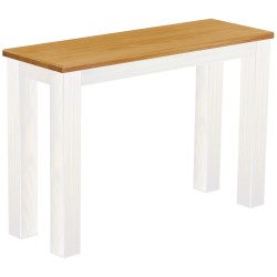 Hochbank 110 Rio Classico Farbton Honig Weiss massive Pinien Holzbank - Barbank