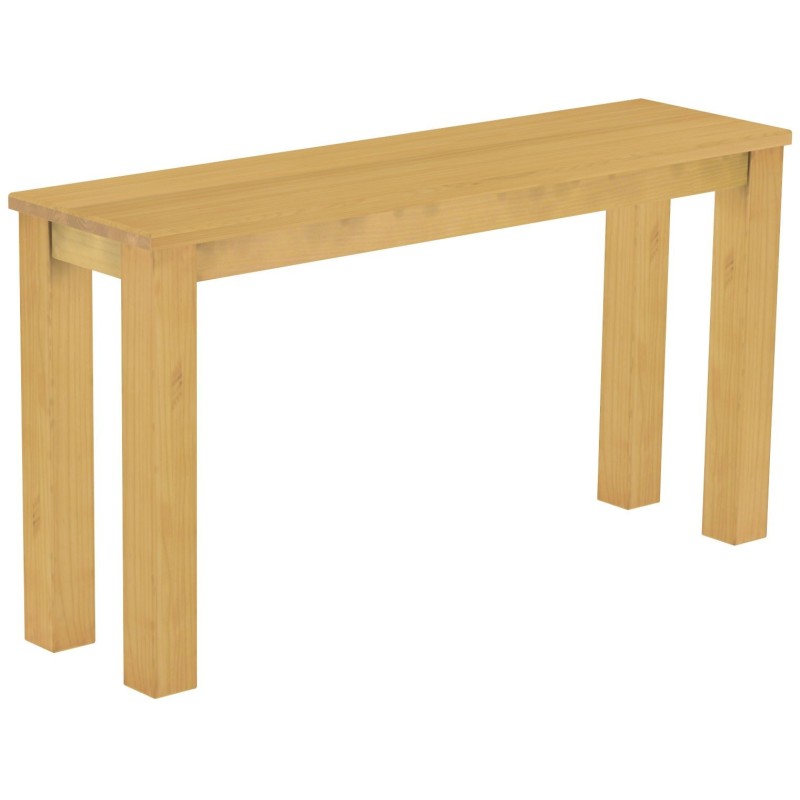 Hochbank 140 Rio Classico Farbton Eiche hell massive Pinien Holzbank - Barbank