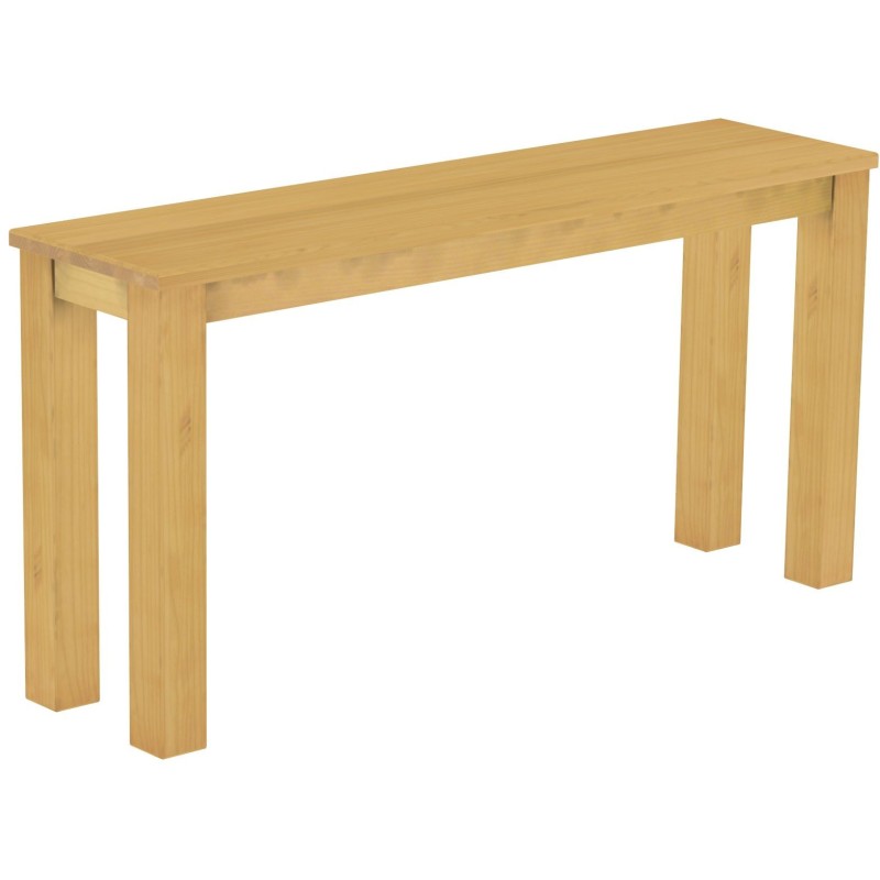 Hochbank 150 Rio Classico Farbton Eiche hell massive Pinien Holzbank - Barbank