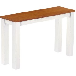 Hochbank 120 Rio Classico Farbton Kirschbaum Weiss massive Pinien Holzbank - Barbank