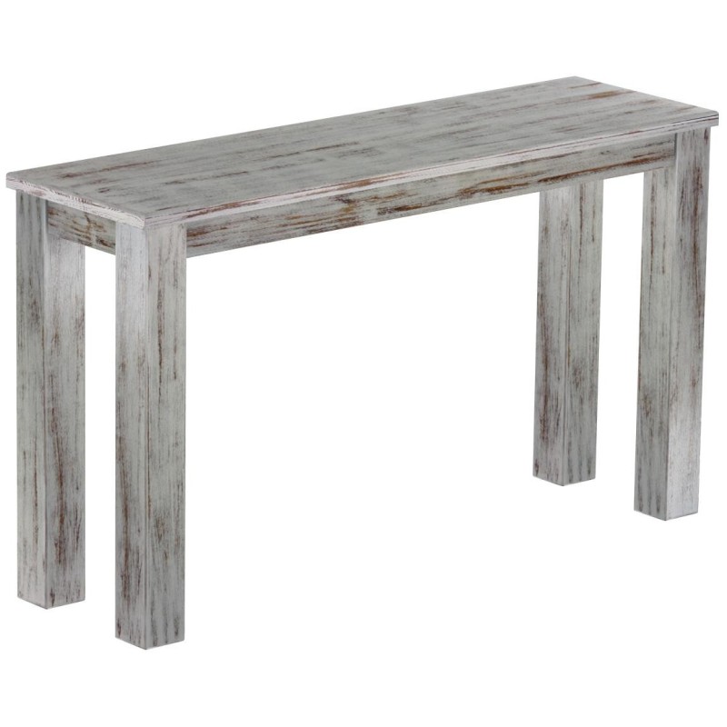 Hochbank 130 Rio Classico Farbton Shabby Eiche massive Pinien Holzbank - Barbank